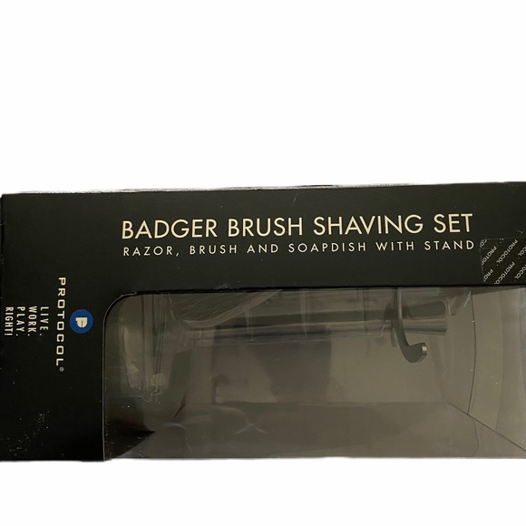 Protocol Grooming Protocol Badger Brush Shaving Set Poshmark